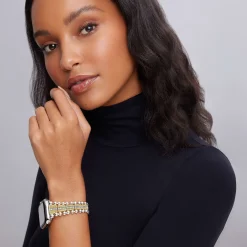 Clearance 18K Gold And Diamond Caviar Beaded Watch Bracelet-42-49Mm Diamonds