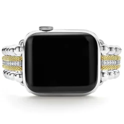 Cheap 18K Gold And Diamond Caviar Beaded Watch Bracelet-38-45Mm Watch Bracelets