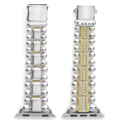 Sale 18K Gold And Diamond Caviar Beaded Watch Bracelet-38-45Mm Diamonds