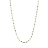 Best Sale 18K Gold And Diamond Emerald Necklace Gemstones