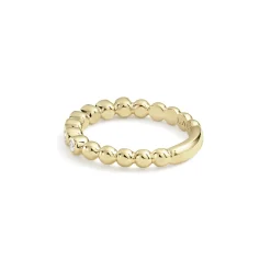 Hot 18K Gold And Diamond Stacking Ring Gold