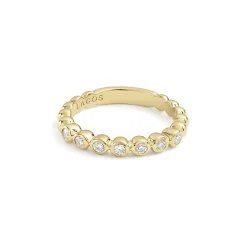 Hot 18K Gold And Diamond Stacking Ring Diamonds