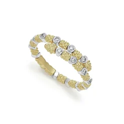 Clearance 18K Gold And Diamond Superfine Band Ring Gold