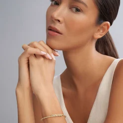 Outlet 18K Gold And Diamond Superfine Cuff Bracelet Diamonds