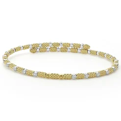 Outlet 18K Gold And Diamond Superfine Cuff Bracelet Diamonds