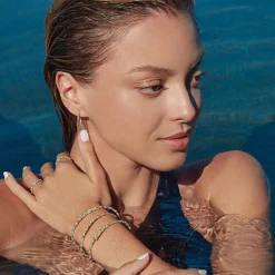 Outlet 18K Gold And Diamond Superfine Cuff Bracelet Diamonds