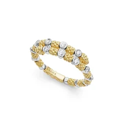 Best Sale 18K Gold And Diamond Superfine Band Ring Diamonds