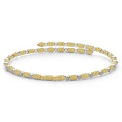 Shop 18K Gold And Diamond Superfine Cuff Bracelet Diamonds