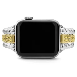 Cheap 18K Gold And Sterling Silver Yellow Sapphire Watch Bracelet-38-45Mm Two-Tone