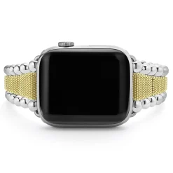 Outlet 18K Gold And Sterling Silver Caviar Beaded Watch Bracelet-42-49Mm Two-Tone