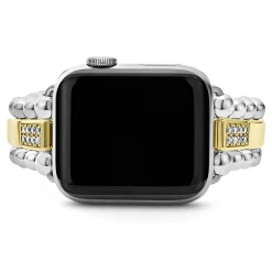 Flash Sale 18K Gold And Sterling Silver Single Diamond Watch Bracelet-38-45Mm Two-Tone