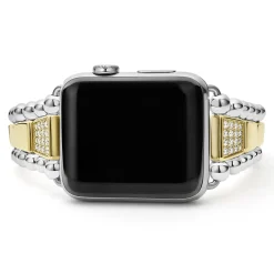 Online 18K Gold And Sterling Silver Single Diamond Watch Bracelet-42-49Mm Two-Tone