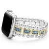 Best 18K Gold And Sterling Silver Blue Sapphire Watch Bracelet-38-45Mm Two-Tone