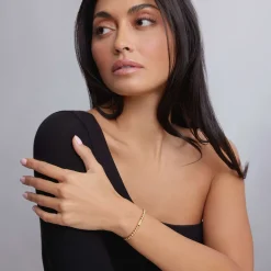 Fashion 18K Gold Bead Bracelet | 4Mm Gold