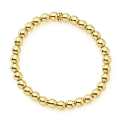 Hot 18K Gold Bead Bracelet | 6Mm Gold