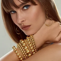 Best 18K Gold Bead Bracelet | 8Mm Gold