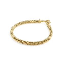 Clearance 18K Gold Beaded Bracelet | 4Mm Gold