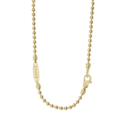 Hot 18K Gold Beaded Necklace Gold