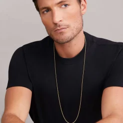 Hot 18K Gold Beaded Necklace Gold