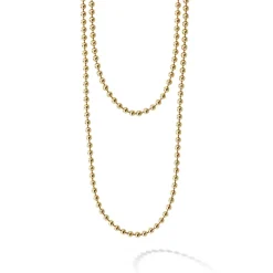 Fashion 18K Gold Beaded Necklace Long Necklaces