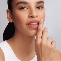 Cheap 18K Gold Beaded Stacking Ring Stacking Rings