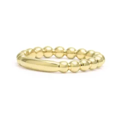 Cheap 18K Gold Beaded Stacking Ring Stacking Rings