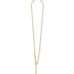 Shop 18K Gold Beaded Toggle Necklace Gold