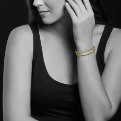 Discount 18K Gold Bracelet Gift Set Gold