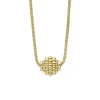 Best 18K Gold Caviar Ball Pendant Necklace Chains