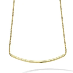 Best Sale 18K Gold Caviar Bar Necklace Gold