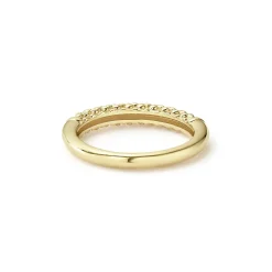 Clearance 18K Gold Caviar Beaded Stacking Ring Gold