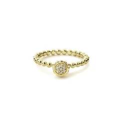 Shop 18K Gold Caviar Diamond Ring Diamonds