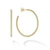 Shop 18K Gold Caviar Hoop Earrings Gold