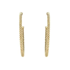 Shop 18K Gold Caviar Hoop Earrings Gold