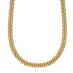 New 18K Gold Caviar Necklace | 4Mm Gold