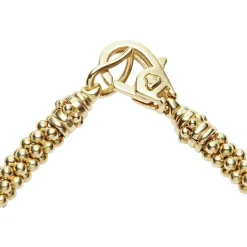New 18K Gold Caviar Necklace | 4Mm Gold