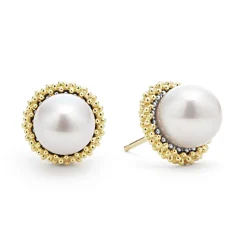 Online 18K Gold Caviar Pearl Stud Earrings Stud Earrings