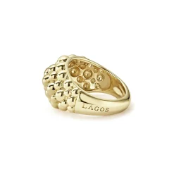 Best 18K Gold Caviar Ring Gold