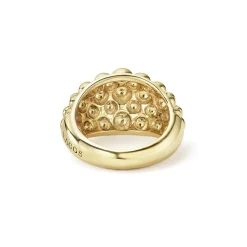 Best 18K Gold Caviar Ring Gold