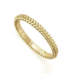 Best 18K Gold Caviar Stacking Ring Gold