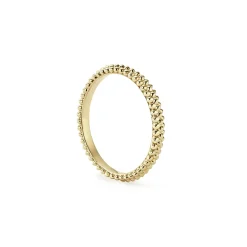 Best 18K Gold Caviar Stacking Ring Gold