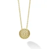 Online 18K Gold Circle Pendant Necklace Gold