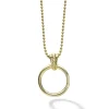 Fashion 18K Gold Circle Pendant Necklace Gold