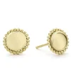 Cheap 18K Gold Circle Stud Earrings Gold