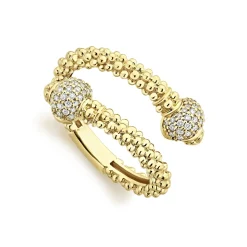 Best 18K Gold Diamond Ball Wrap Ring Diamonds