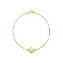 Store 18K Gold Diamond Circle Bracelet Gold