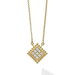 Clearance 18K Gold Diamond Pendant Necklace Diamonds