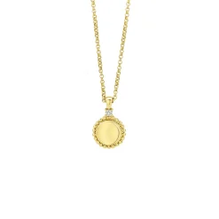 Best 18K Gold Diamond Pendant Necklace Gold