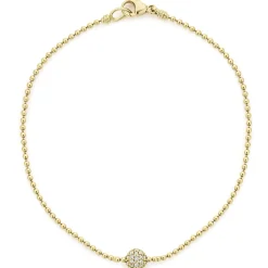 Discount 18K Gold Diamond Sphere Bracelet Gold