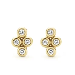 Clearance 18K Gold Diamond Stud Earrings Diamonds